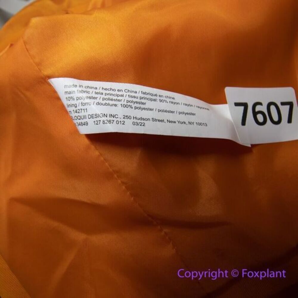 Eloquii Orange Long‎ Sleeve Blazer With Pockets Plus Size 14 - Picture 13 of 14